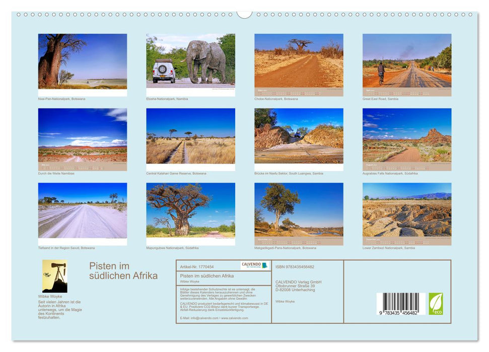 Pisten im südlichen Afrika (CALVENDO Premium Wandkalender 2025)