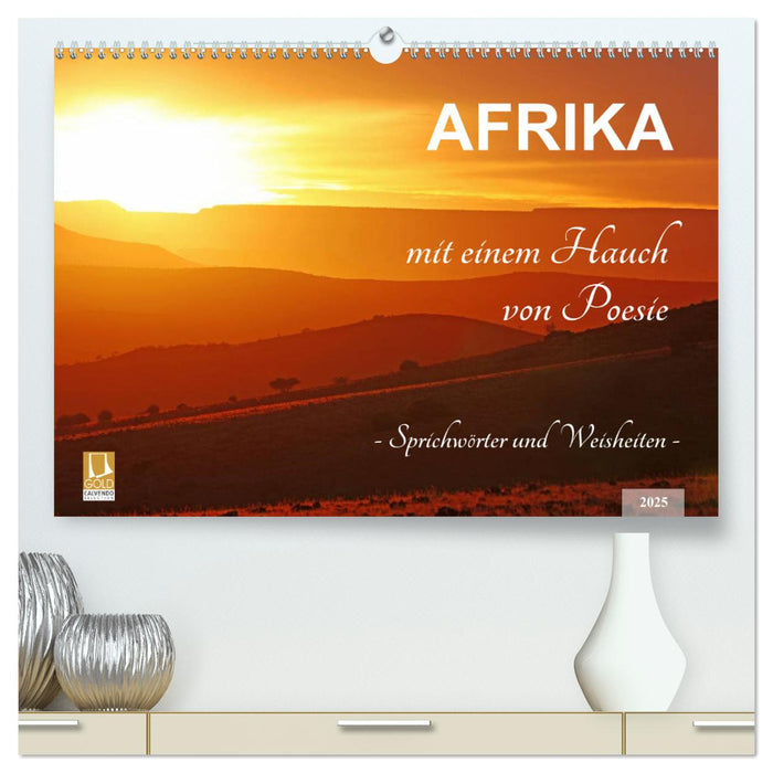 AFRIKA mit einem Hauch von Poesie (CALVENDO Premium Wandkalender 2025)