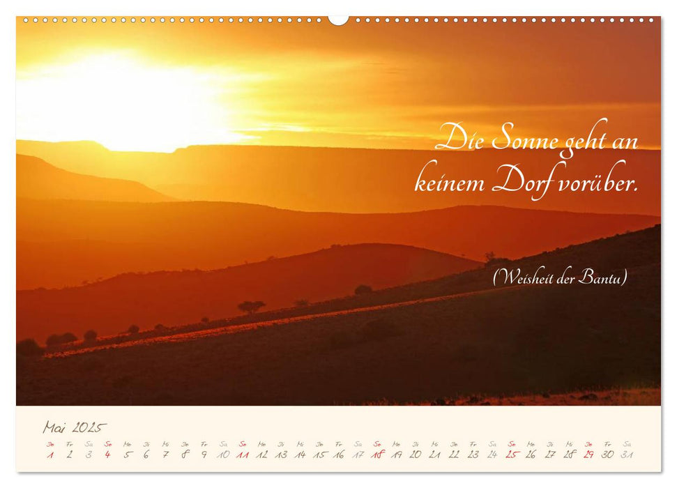 AFRIKA mit einem Hauch von Poesie (CALVENDO Premium Wandkalender 2025)