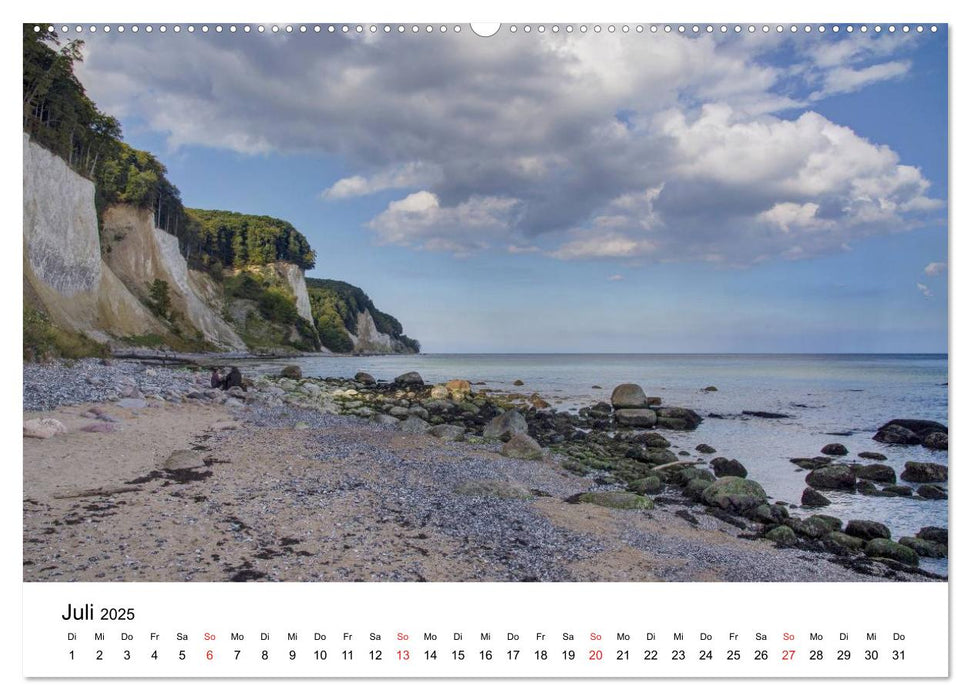 Der Hochuferweg im Jasmund Nationalpark (CALVENDO Premium Wandkalender 2025)