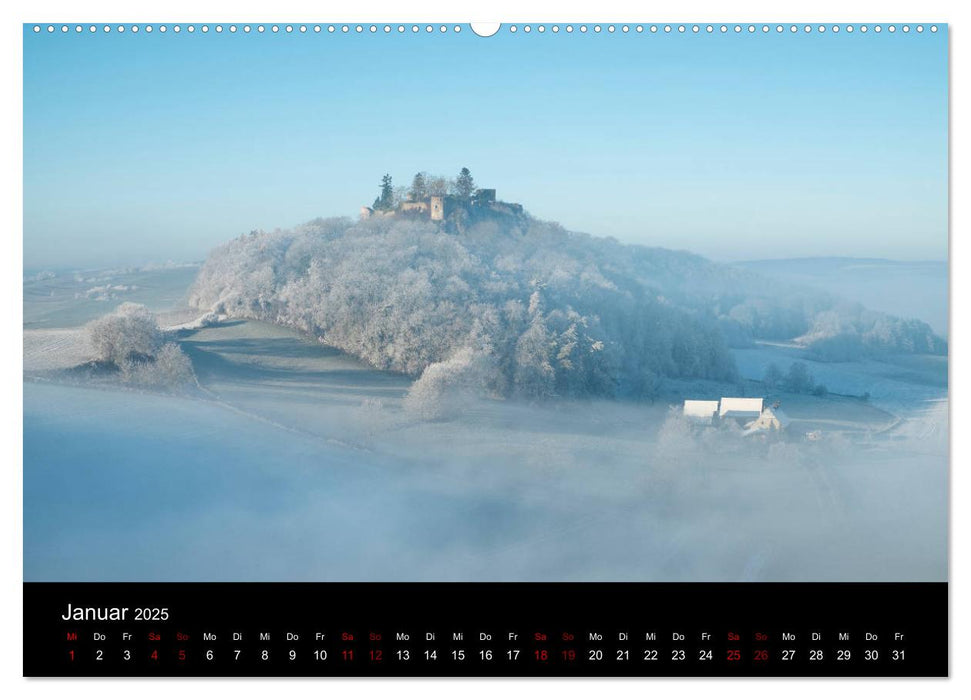 Der Hegau - Wanderparadies am westlichen Bodensee (CALVENDO Wandkalender 2025)