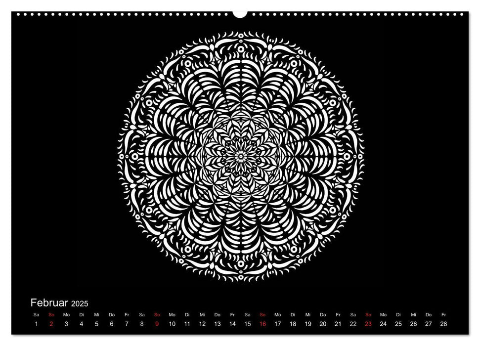 Entspannung und Ruhe durch Mandalas (CALVENDO Premium Wandkalender 2025)