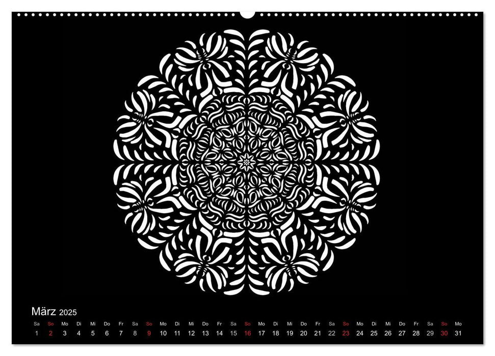 Entspannung und Ruhe durch Mandalas (CALVENDO Premium Wandkalender 2025)