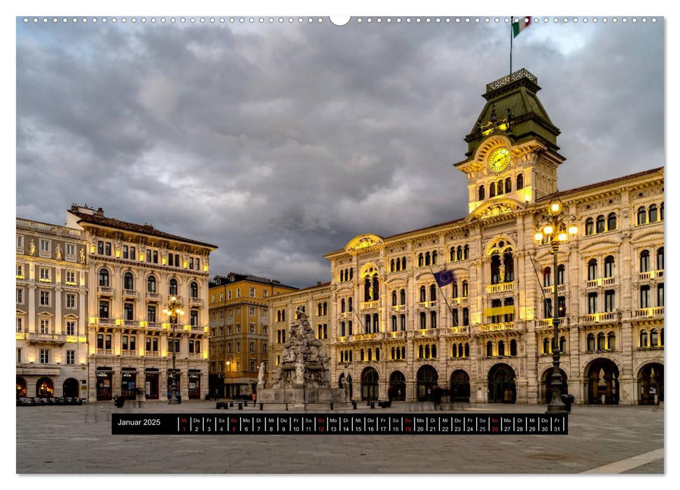 Triest - Stimmungen und Ansichten (CALVENDO Premium Wandkalender 2025)