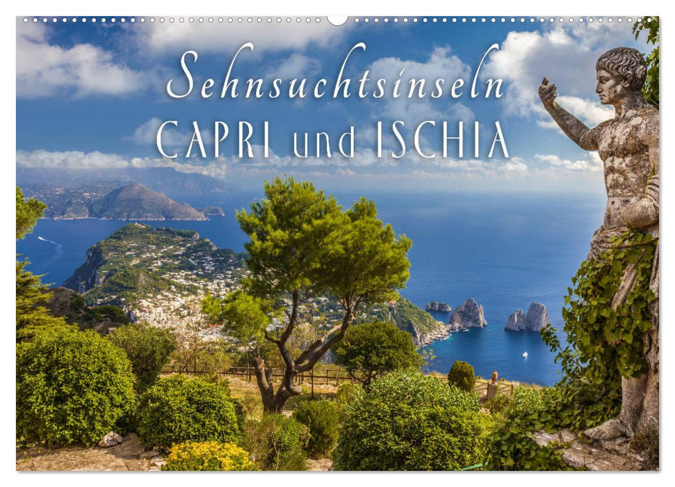 Sehnsuchtsinseln Capri und Ischia (CALVENDO Wandkalender 2025)