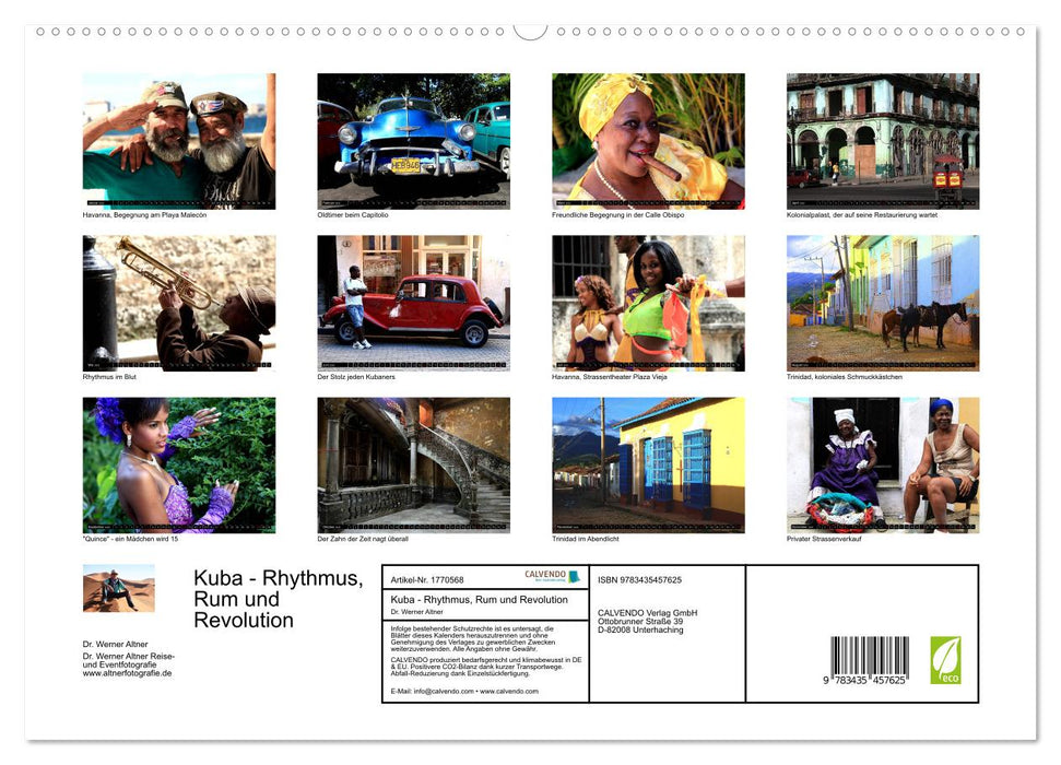 Kuba - Rhythmus, Rum und Revolution (CALVENDO Premium Wandkalender 2025)