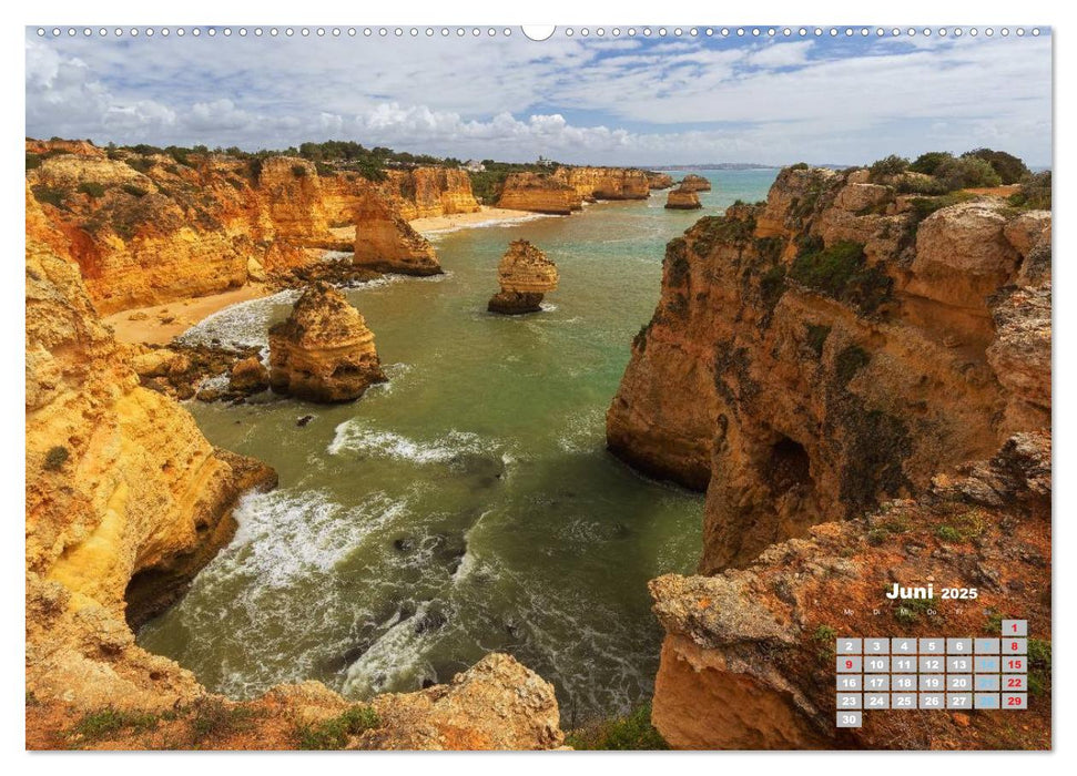 Portugals Traumküste Algarve (CALVENDO Premium Wandkalender 2025)