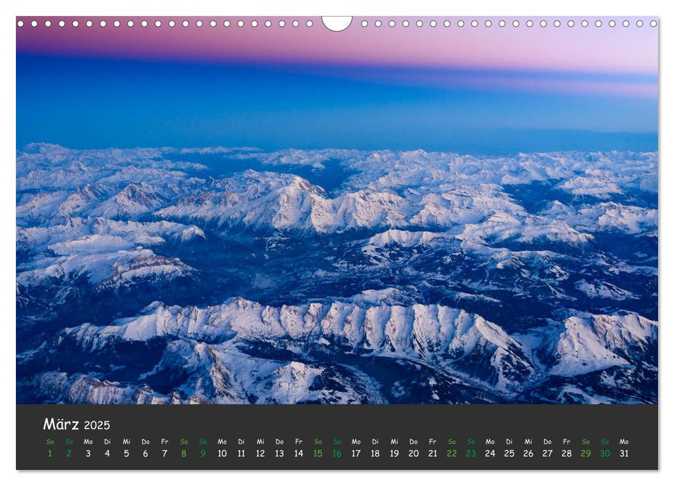 Pilot's-eye view - Die Welt von oben (CALVENDO Wandkalender 2025)