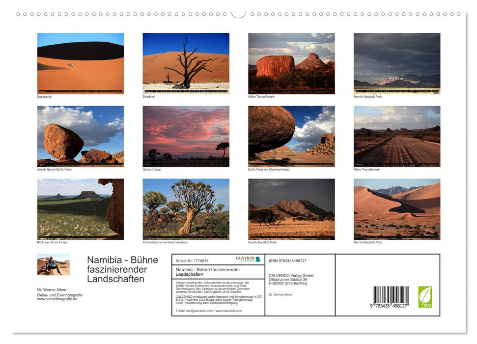 Namibia - Bühne faszinierender Landschaften (CALVENDO Premium Wandkalender 2025)