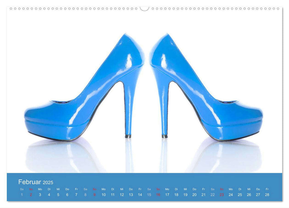 Farbenfrohe High Heels (CALVENDO Wandkalender 2025)