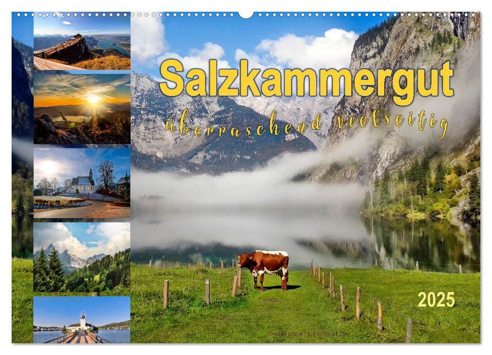 Salzkammergut, überraschend vielseitig (CALVENDO Wandkalender 2025)