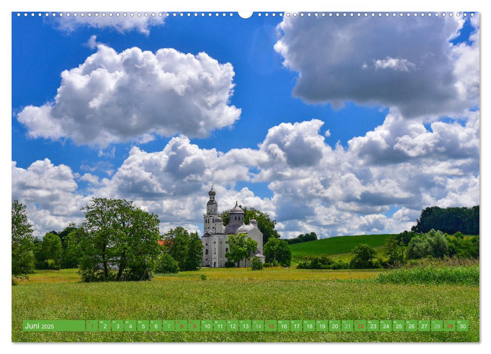 Romantische Kirchen und Kapellen (CALVENDO Premium Wandkalender 2025)