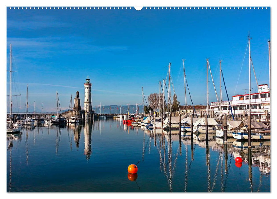 Schöne Häfen in Deutschland von Greetsiel bis Lindau (CALVENDO Premium Wandkalender 2025)