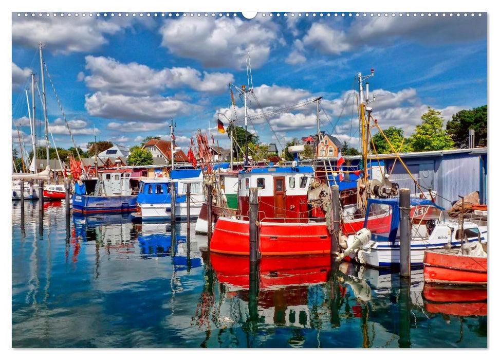 Schöne Häfen in Deutschland von Greetsiel bis Lindau (CALVENDO Premium Wandkalender 2025)