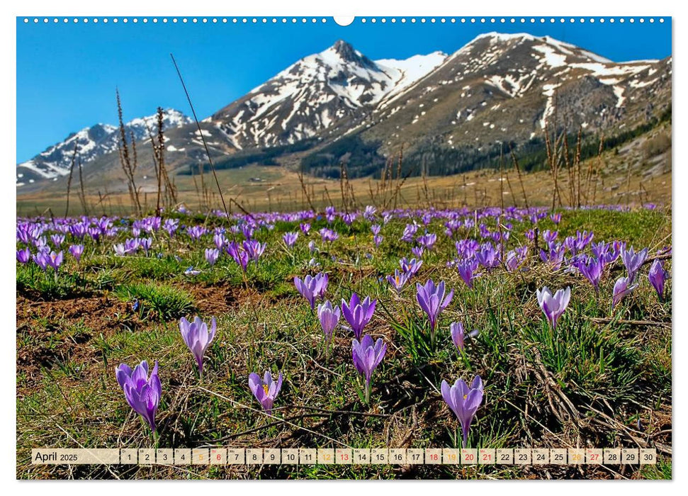 Abruzzen, vom Apennin bis an die Adria (CALVENDO Premium Wandkalender 2025)