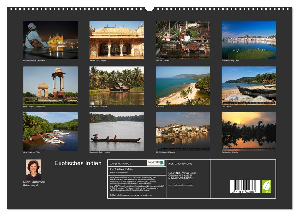 Exotisches Indien (CALVENDO Premium Wandkalender 2025)