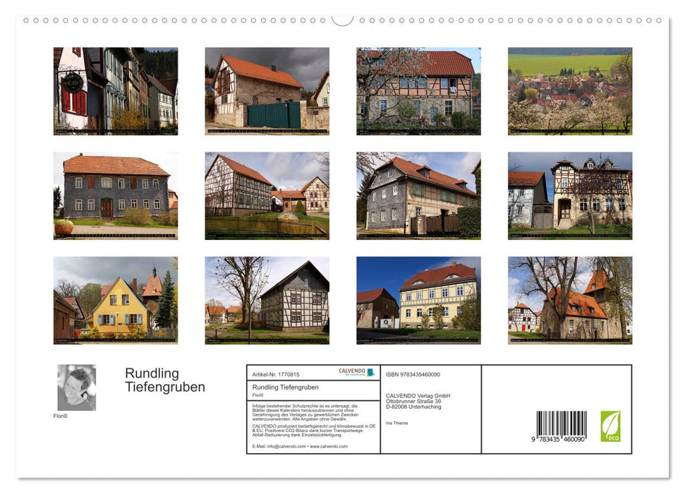 Rundling Tiefengruben (CALVENDO Premium Wandkalender 2025)