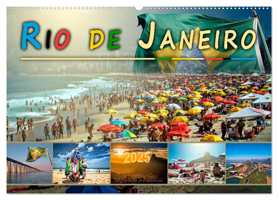 Rio de Janeiro, Stadt des Sonnenscheins (CALVENDO Wandkalender 2025)