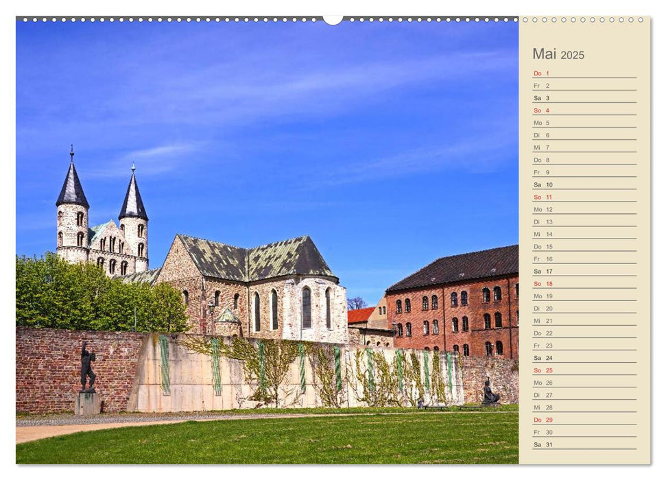 Magdeburg an der Elbe 2025 (CALVENDO Premium Wandkalender 2025)