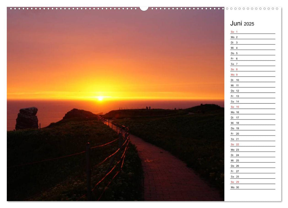 Abend in Helgoland (CALVENDO Wandkalender 2025)