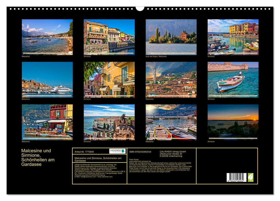 Malcesine und Sirmione, Schönheiten am Gardasee (CALVENDO Wandkalender 2025)