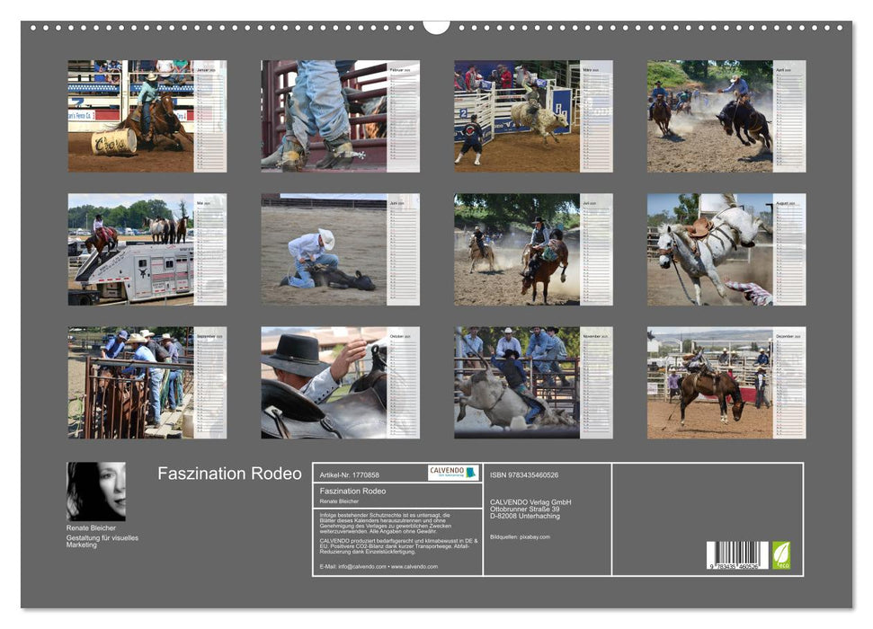 Faszination Rodeo (CALVENDO Wandkalender 2025)