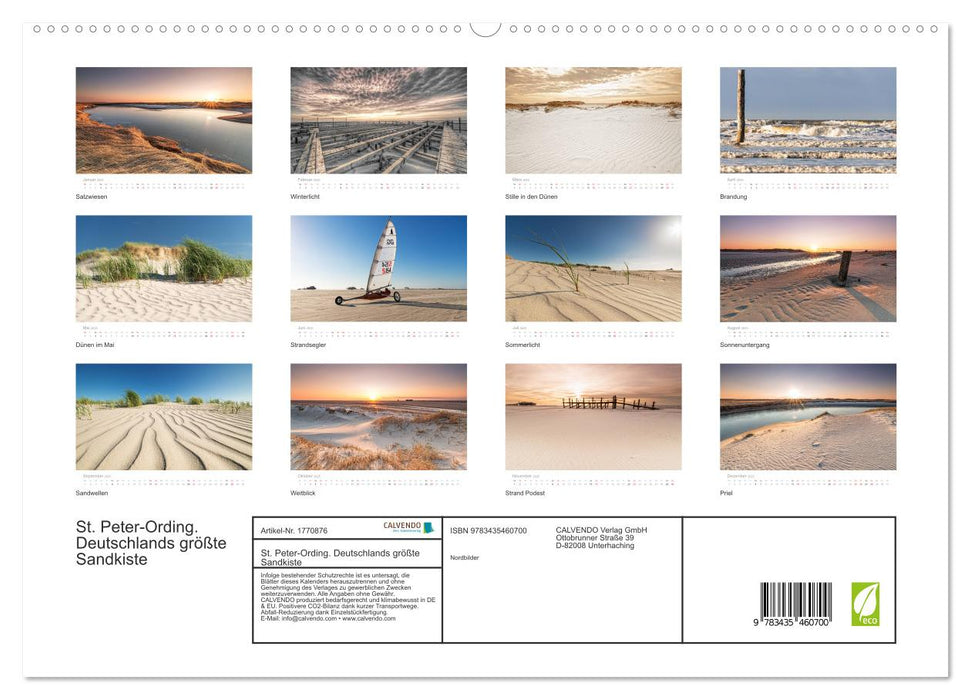 St. Peter-Ording. Deutschlands größte Sandkiste (CALVENDO Premium Wandkalender 2025)