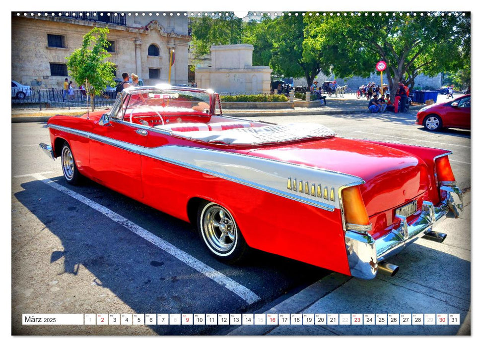 US DREAM CARS - Flossen-Mobile (CALVENDO Premium Wandkalender 2025)