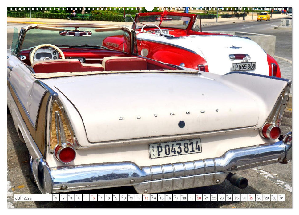 US DREAM CARS - Flossen-Mobile (CALVENDO Premium Wandkalender 2025)