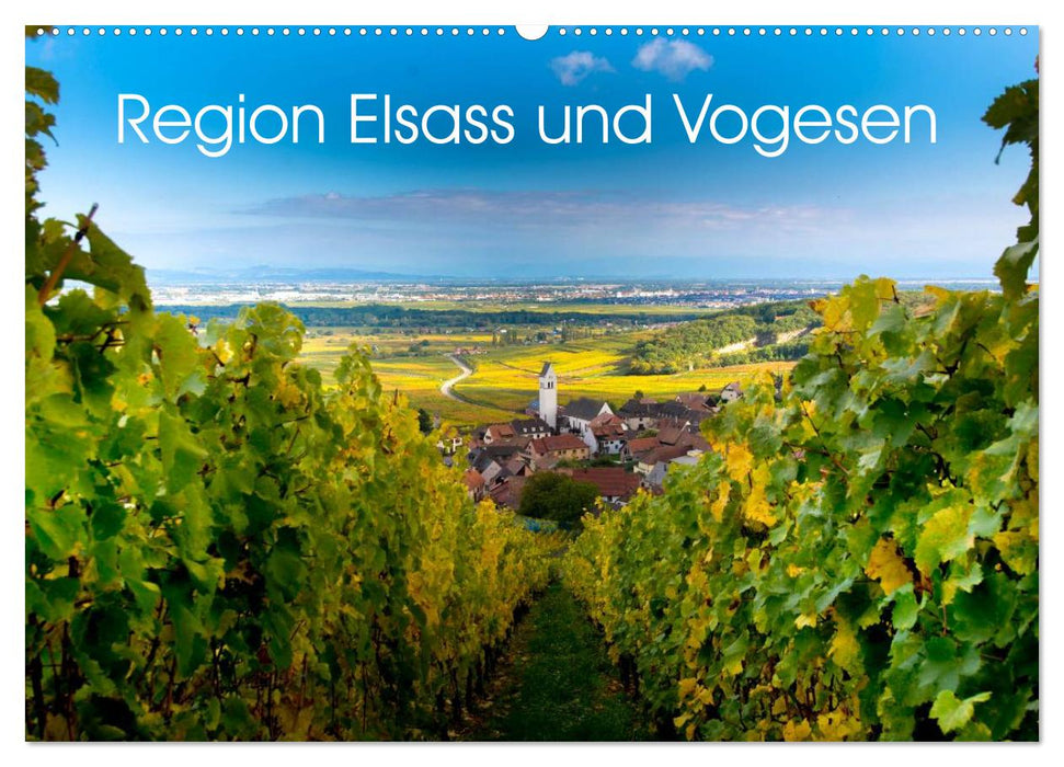 Region Elsass und Vogesen (CALVENDO Wandkalender 2025)