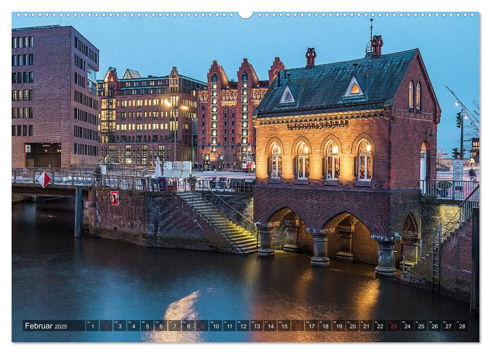 Die Speicherstadt (CALVENDO Premium Wandkalender 2025)