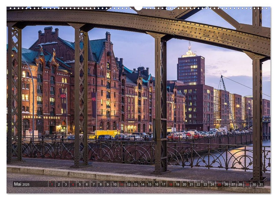 Die Speicherstadt (CALVENDO Premium Wandkalender 2025)