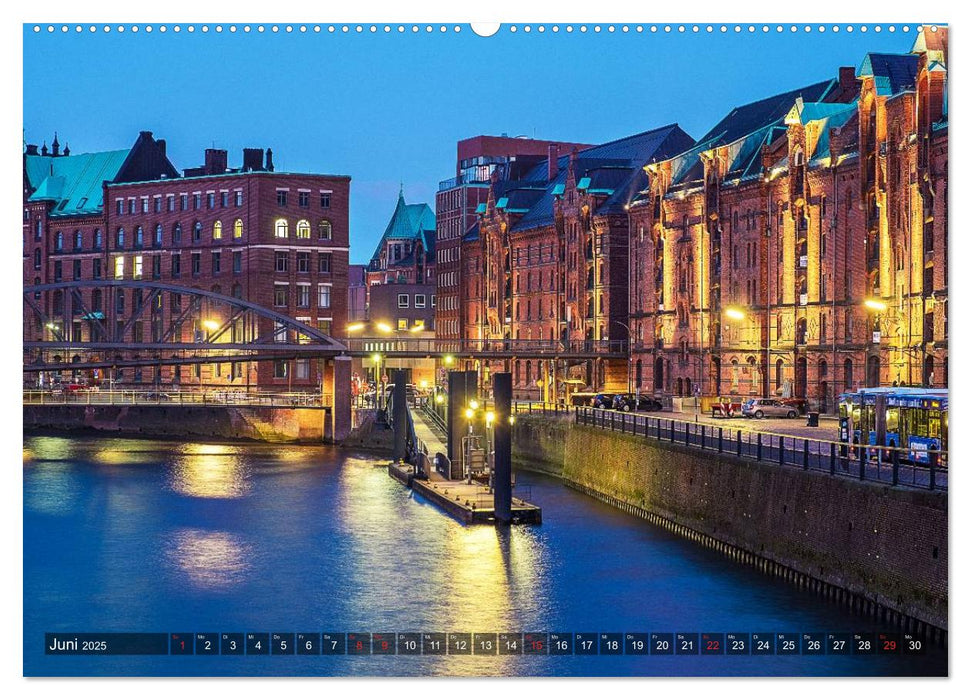 Die Speicherstadt (CALVENDO Premium Wandkalender 2025)