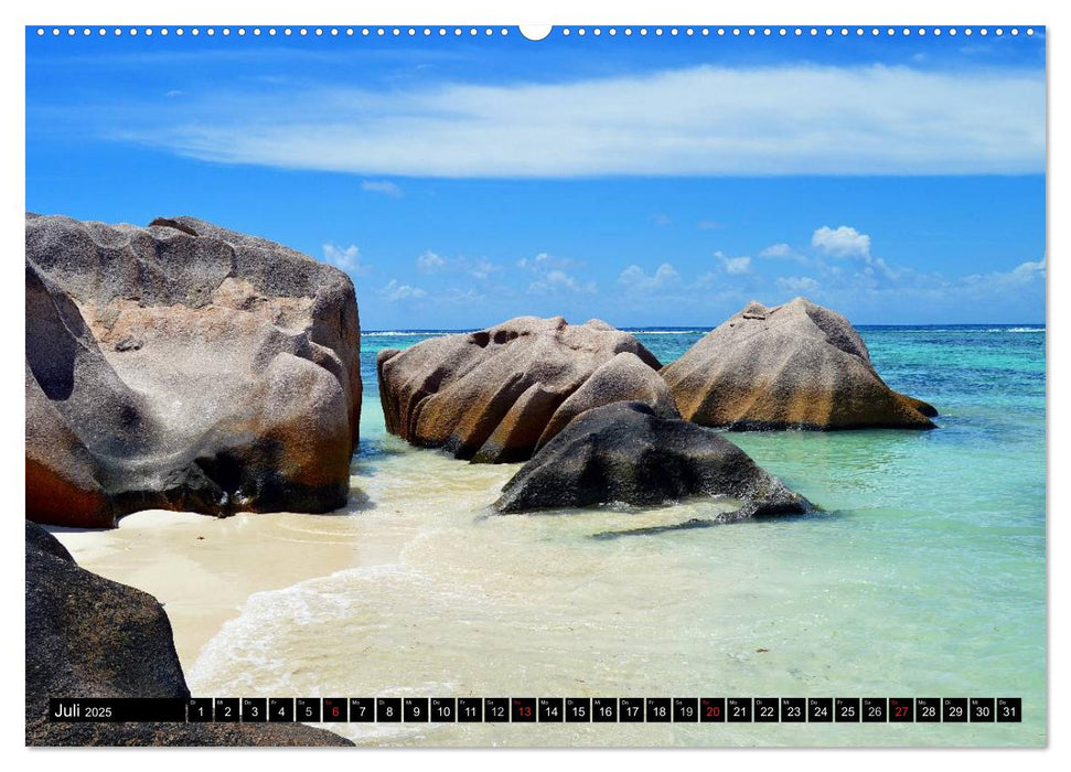 La Digue, träumen sei erlaubt (CALVENDO Premium Wandkalender 2025)