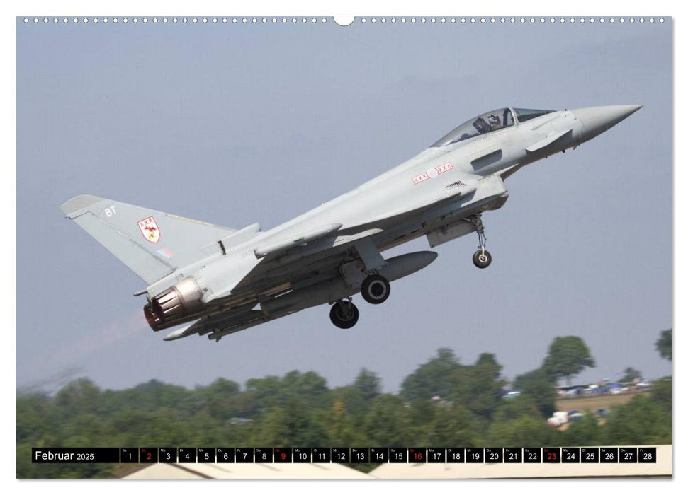 Augenblicke in der Luft: Eurofighter Typhoon (CALVENDO Premium Wandkalender 2025)