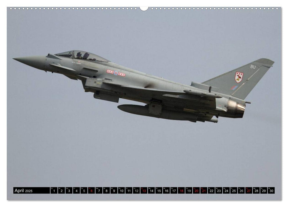 Augenblicke in der Luft: Eurofighter Typhoon (CALVENDO Premium Wandkalender 2025)