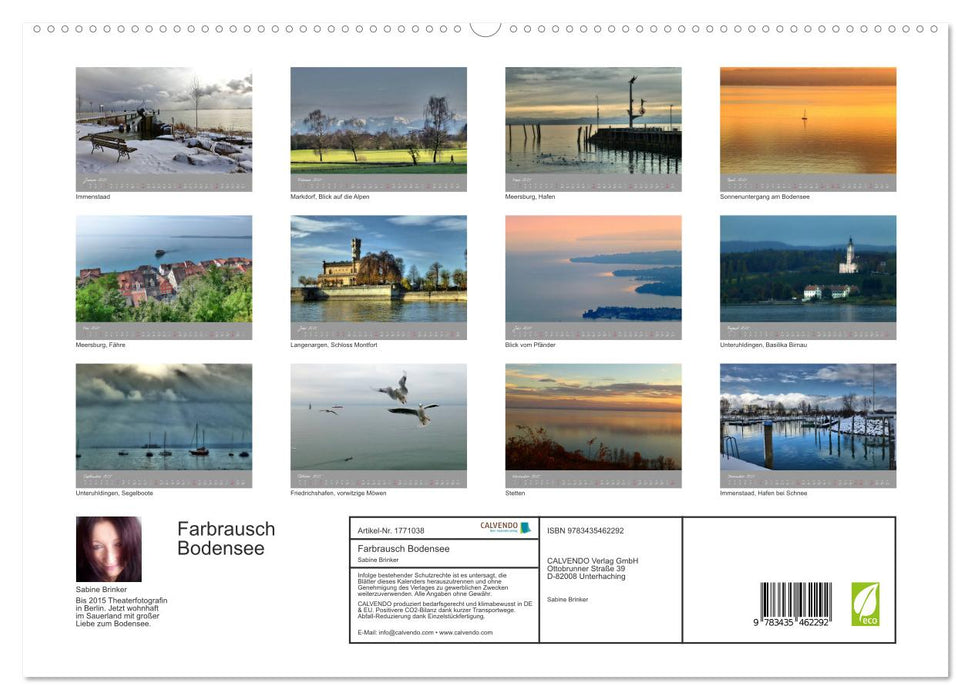 Farbrausch Bodensee (CALVENDO Premium Wandkalender 2025)