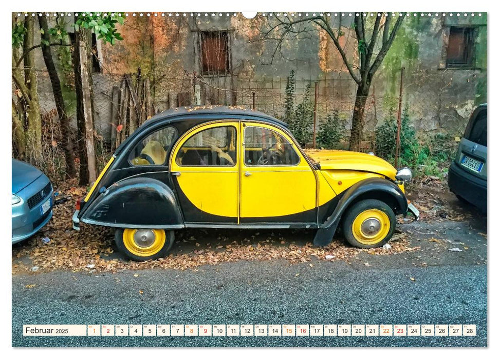 Citroën 2CV - geliebte Ente (CALVENDO Premium Wandkalender 2025)