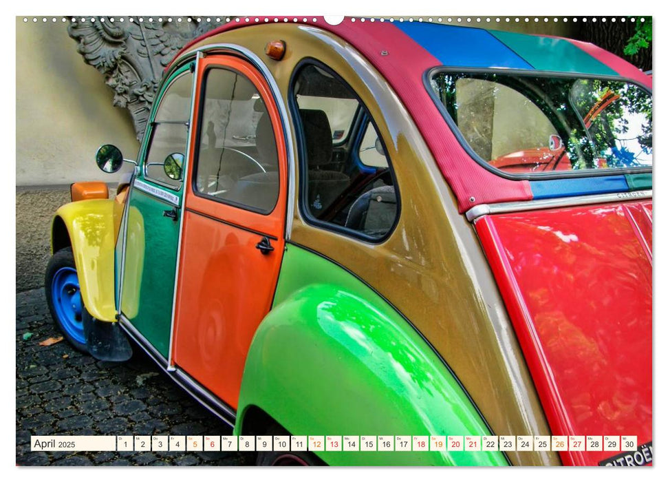 Citroën 2CV - geliebte Ente (CALVENDO Premium Wandkalender 2025)