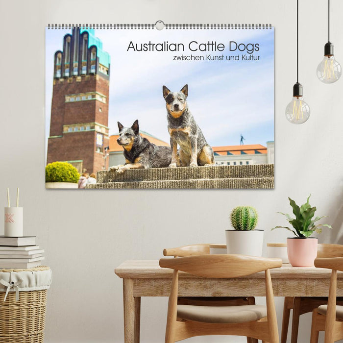 Australian Cattle Dogs zwischen Kunst und Kultur (CALVENDO Wandkalender 2025)