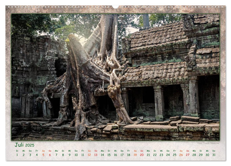 Kambodscha, Angkor Thom, Angkor Wat und Bayon (CALVENDO Premium Wandkalender 2025)