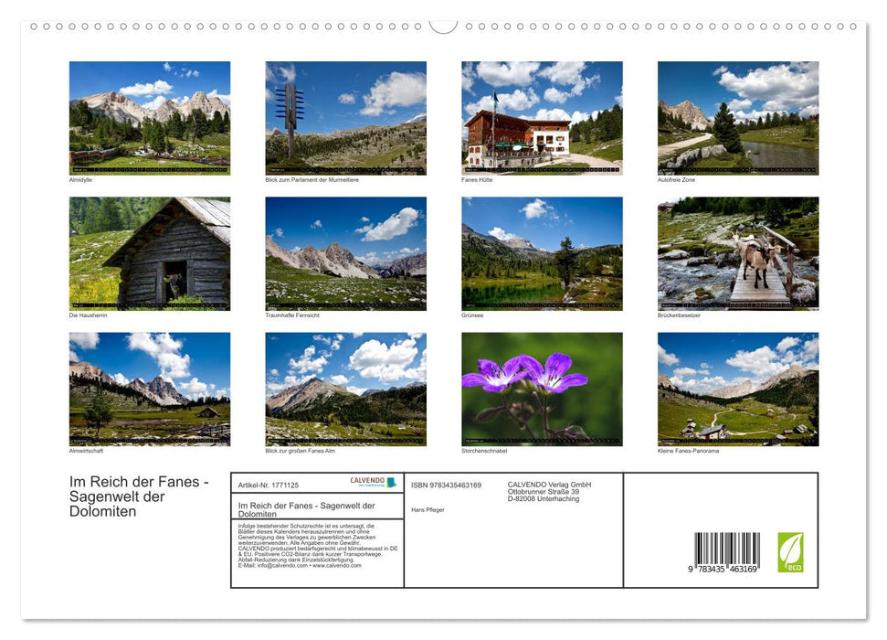 Im Reich der Fanes - Sagenwelt der Dolomiten (CALVENDO Premium Wandkalender 2025)