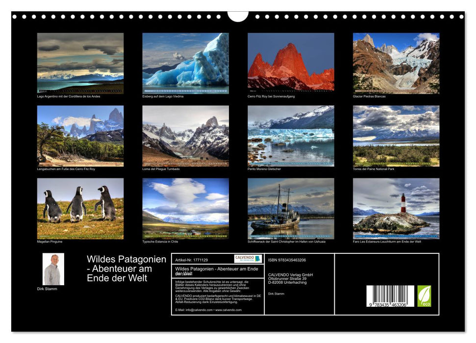 Wildes Patagonien - Abenteuer am Ende der Welt (CALVENDO Wandkalender 2025)