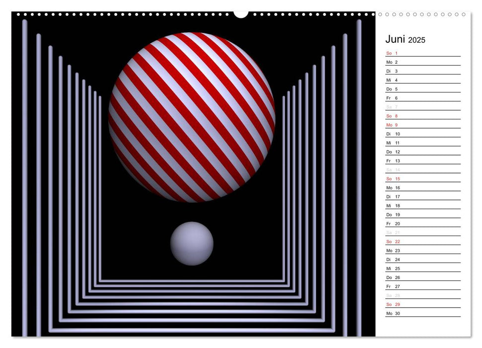 Mit Geometrie durch das Jahr (CALVENDO Premium Wandkalender 2025)