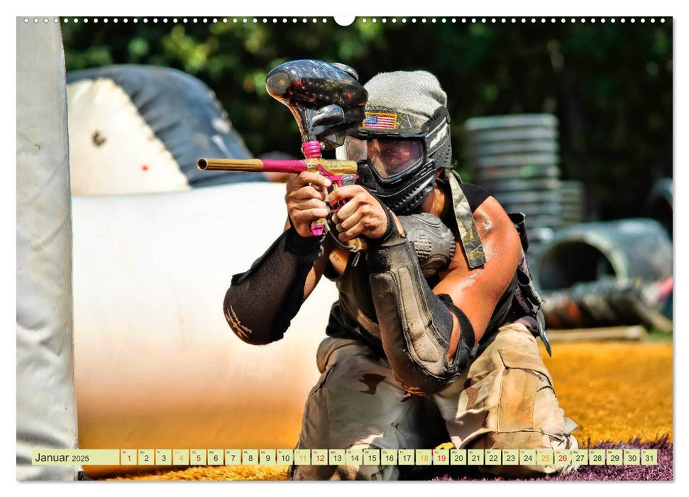 Paintball - so cool (CALVENDO Premium Wandkalender 2025)