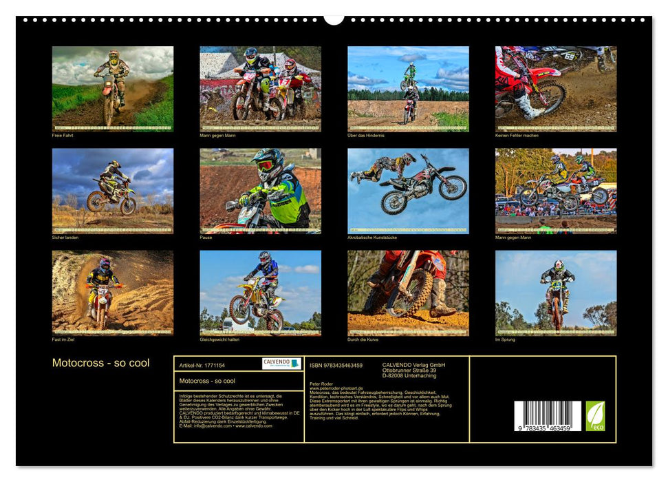 Motocross - so cool (CALVENDO Premium Wandkalender 2025)