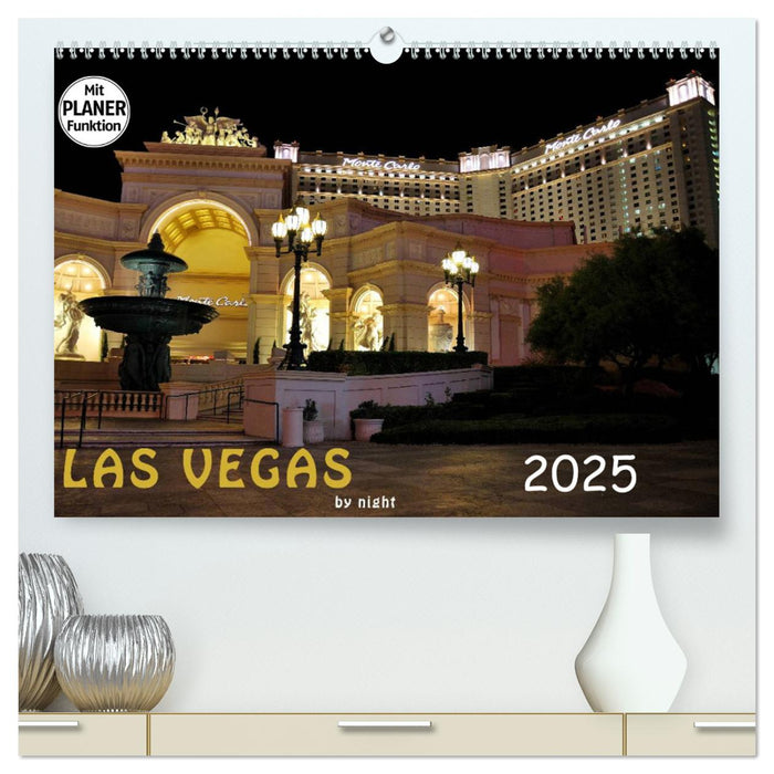 LAS VEGAS - by night (CALVENDO Premium Wandkalender 2025)