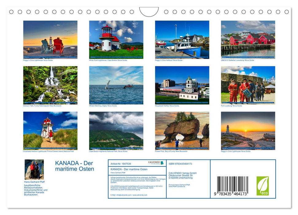 KANADA - Der maritime Osten (CALVENDO Wandkalender 2025)