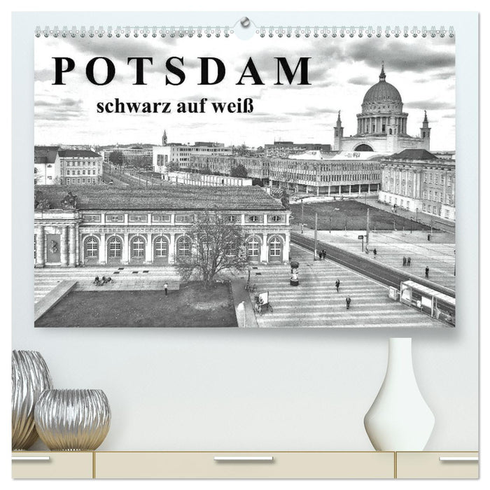 Potsdam schwarz auf weiß (CALVENDO Premium Wandkalender 2025)