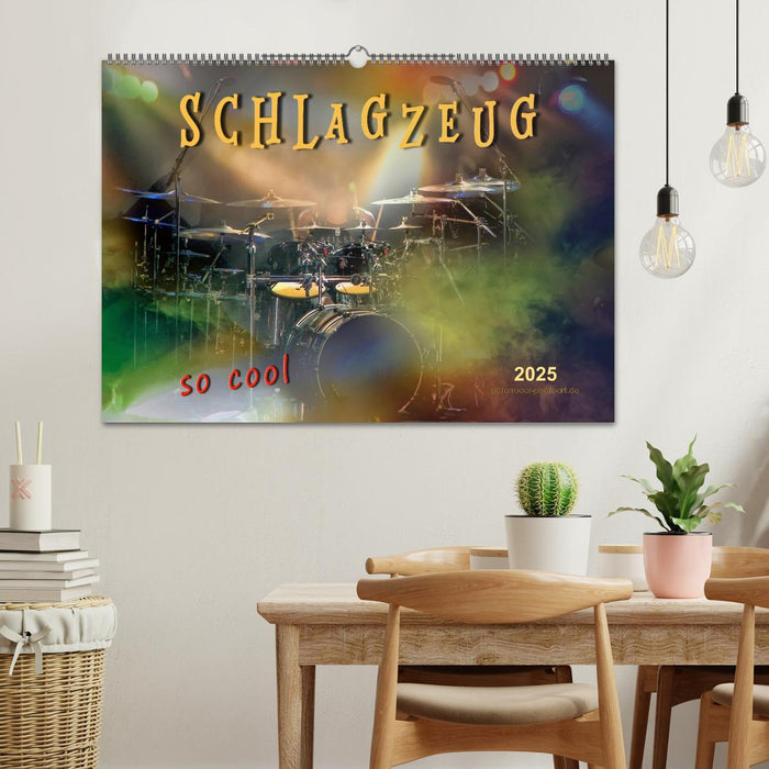 Schlagzeug - so cool (CALVENDO Wandkalender 2025)